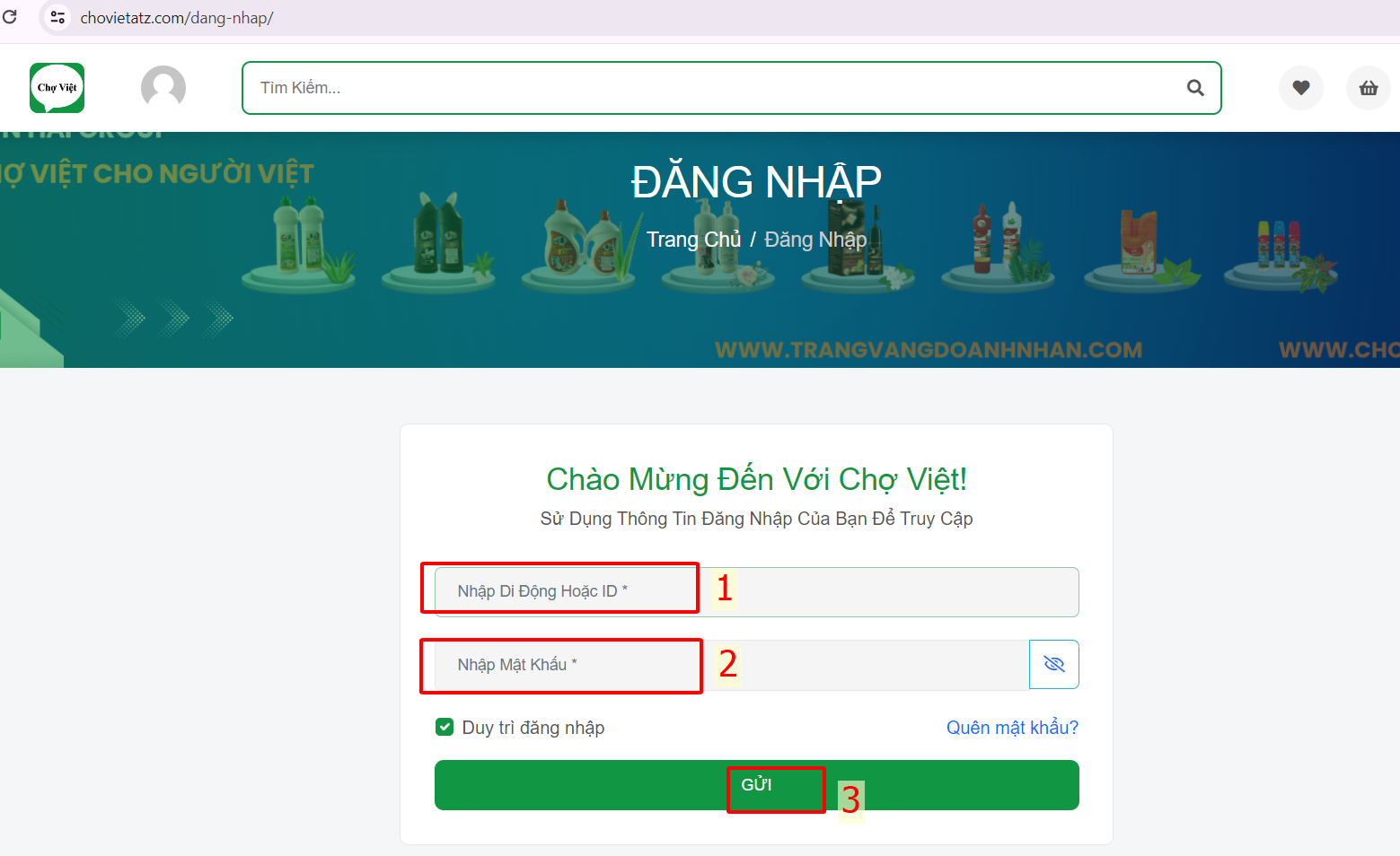 Hướng dẫn mua hàng trên Chợ Việt ATZ Hướng dẫn mua hàng trên Chợ Việt ATZ