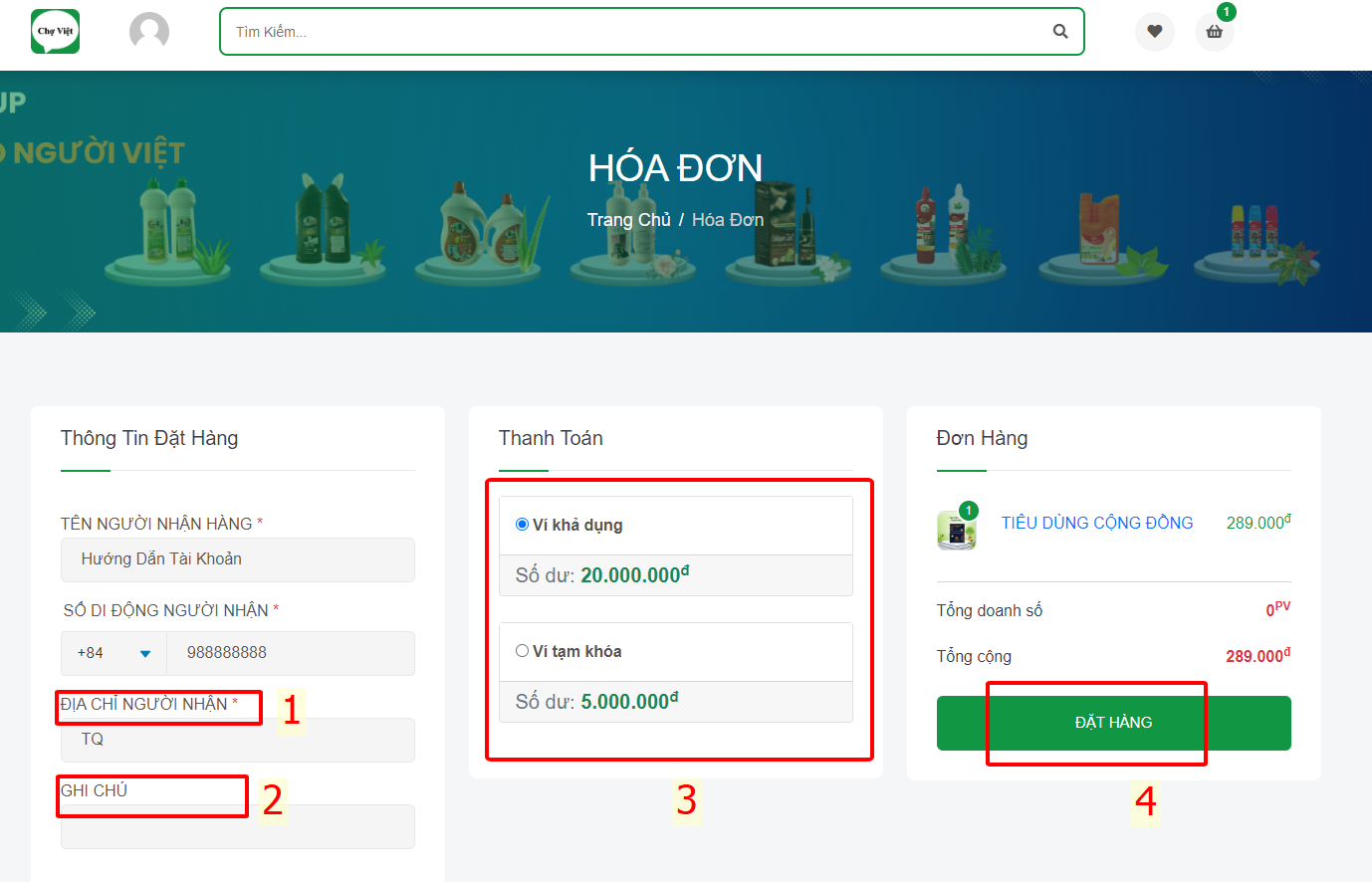 Hướng dẫn mua hàng trên Chợ Việt ATZ Hướng dẫn mua hàng trên Chợ Việt ATZ