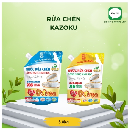 Túi Nước Rửa Chén KAZOKU - 3.8kg(4SP/Thùng)