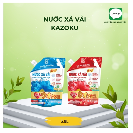 Túi Nước Xả Vải KAZOKU - 3.8L(4SP/Thùng)