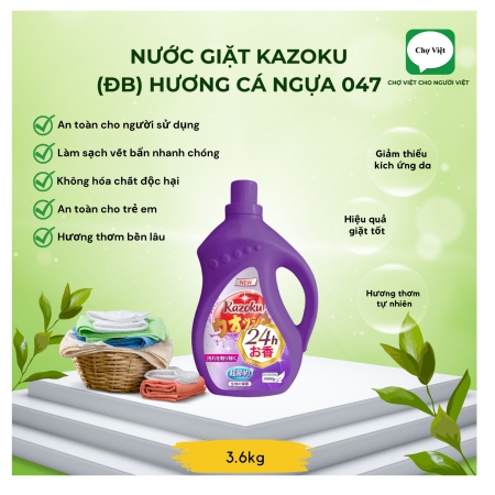 NƯỚC GIẶT KAZOKU 3.6KG-ĐB HƯƠNG 047(4Sp/Thùng)