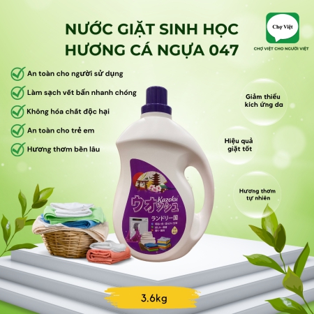 Nước Giặt Sinh Học 3,6kg Hương Cá ngựa 047