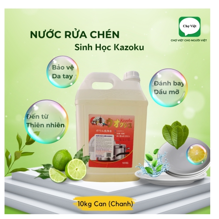 NƯỚC RỦA CHÉN KAZOKU HƯƠNG CHANH 10KG