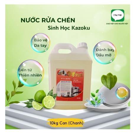 NƯỚC RỦA CHÉN KAZOKU HƯƠNG QUẾ 10KG