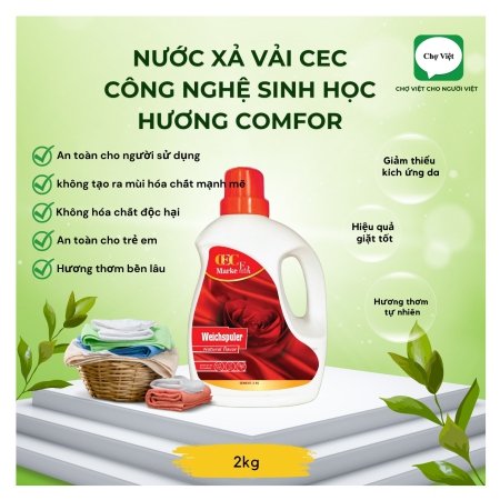 NƯỚC XẢ VẢI CEC 2KG HƯƠNG COMFOR(9Sp/Thùng)