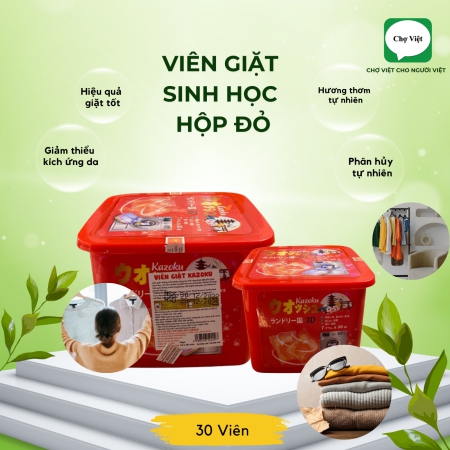 Viên Giặt Enzin Hộp Đỏ - 30 viên