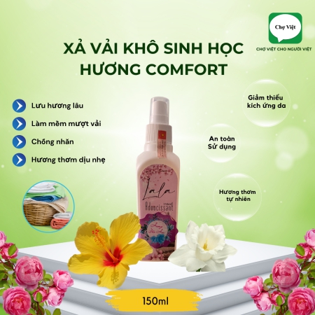 Xả vải Khô Sinh Học LaLa Hương COMFORT - 150ml