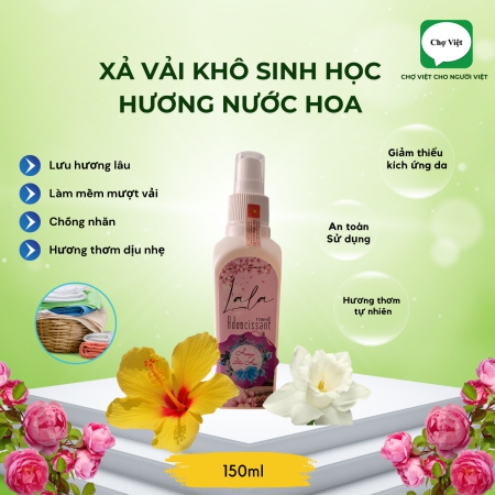 Xả Vải Khô Sinh Học LaLa Hương Nước Hoa - 150ml