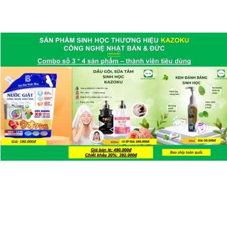 COBMBO SỐ 3 * 4 SP KAZOKU