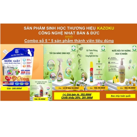 COBMBO SỐ 5 * 5 SP KAZOKU